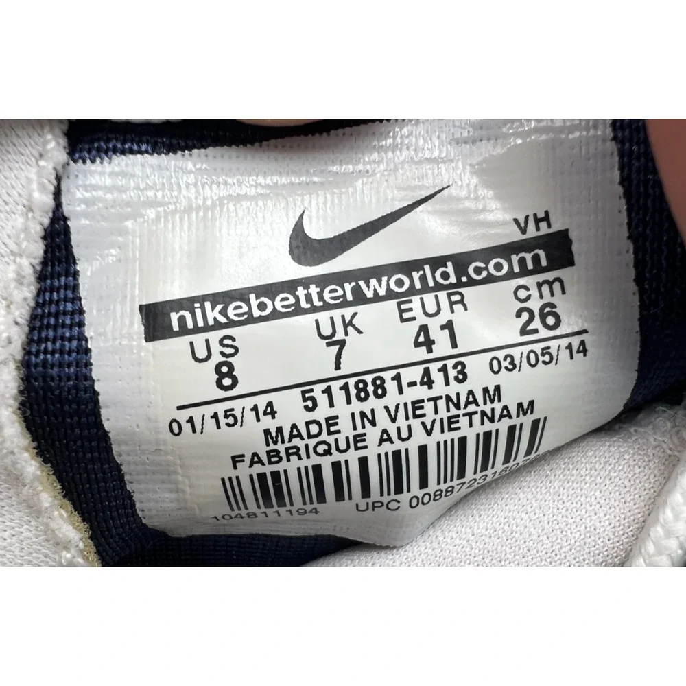 Nike Roshe Run Mens 8 Blue Green Yellow Mesh Sneakers 511881-413 Running Shoes